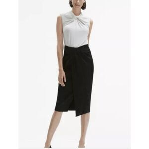 MM Lafleur Lenox Rosette Onyx Skirt Women’s Sz 10 NWT